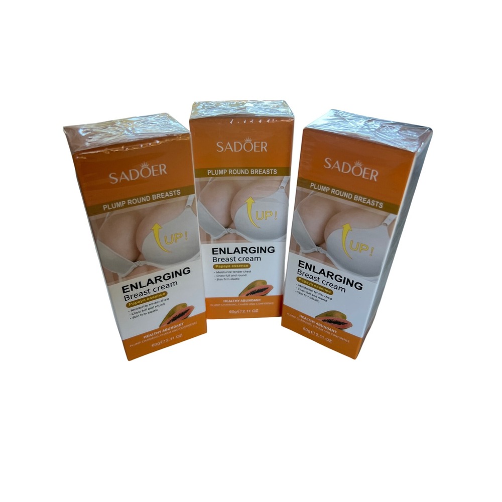 Sadoer Papaya Essence Enlarging Breast Cream 60g 3 Pack SD81127 New Sealed